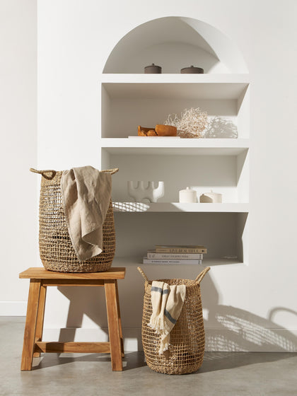 Westwing Set De Cestas De Jacintos De Agua Ian 2 uds