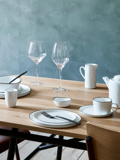 Westwing Set De Desayuno Artesanal De Porcelana Salt 4 comensales (16 pzas.)