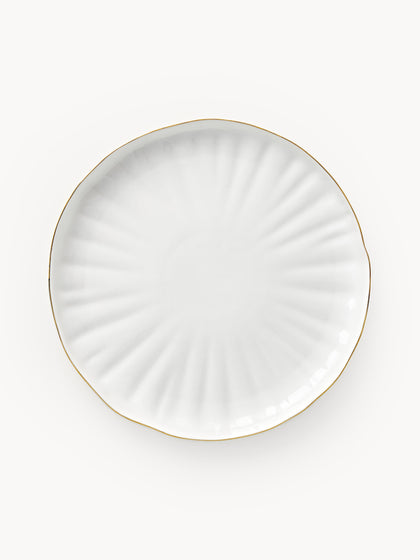 Westwing Set De Desayuno De Porcelana Con Relieves Sali 4 comensales (12 pzas.)