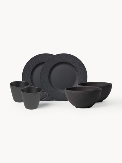 Westwing Set de desayuno de porcelana Manufacture Rock 2 comensales (6 pzas.)