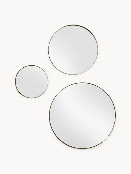 Westwing Set de espejos de pared redondos Lacie 3 uds