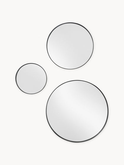 Westwing Set de espejos de pared redondos Lacie 3 uds