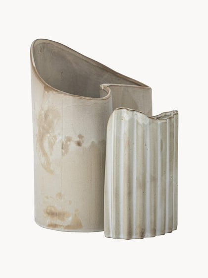 Westwing Set De Jarrones Artesanales De Gres Henaj 2 uds