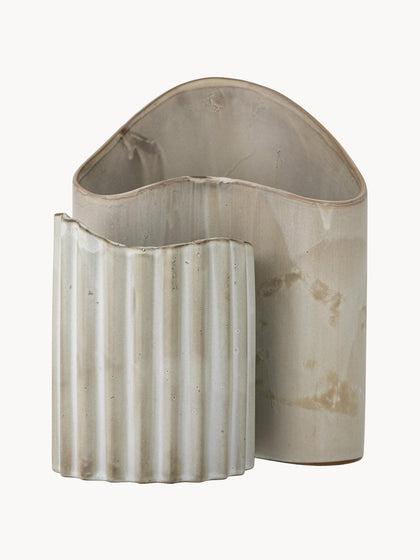 Westwing Set De Jarrones Artesanales De Gres Henaj 2 uds
