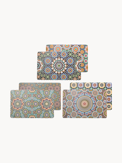Westwing Set de manteles individuales doble cara de plástico Marrakesch  6 pzas