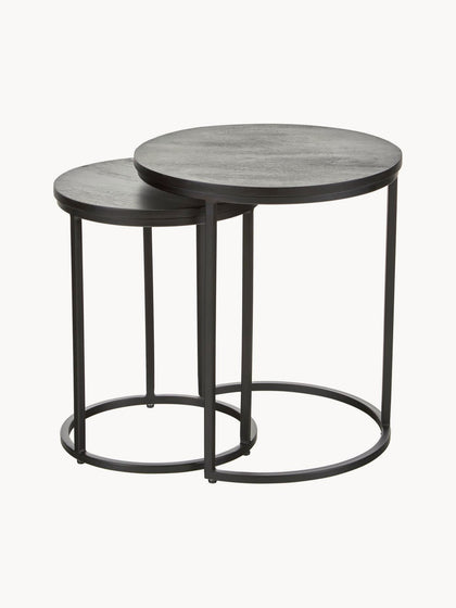 Westwing Set De Mesas Auxiliares De Madera De Mango Andrew 2 uds