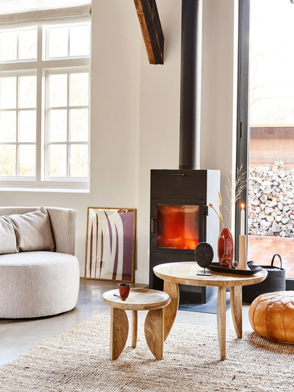 Westwing Set De Mesas Auxiliares De Madera De Mango Ella 2 uds