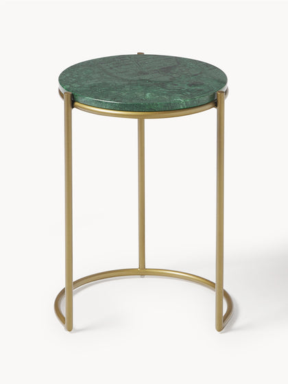 Westwing Set De Mesas Auxiliares De Mármol Ella 2 pzas