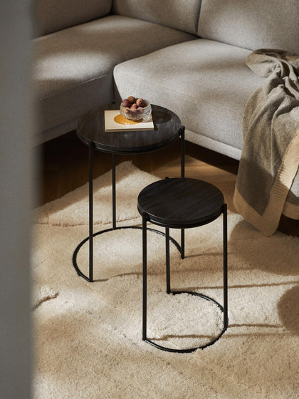 Westwing Set De Mesas Auxiliares De Mármol Ella 2 pzas