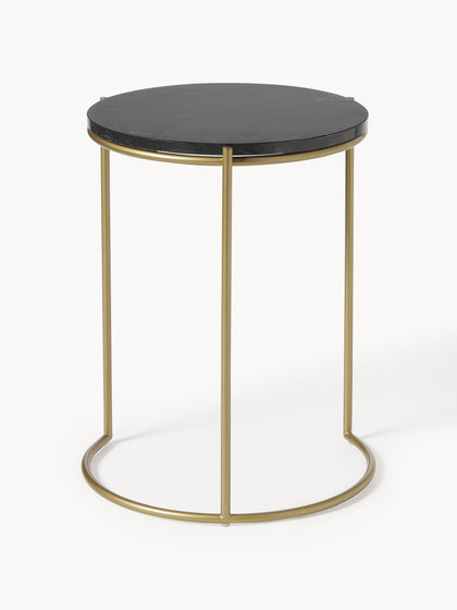 Westwing Set De Mesas Auxiliares De Mármol Ella 2 pzas