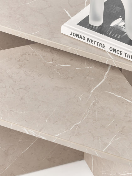 Westwing Set De Mesas De Centro En Look Mármol Vilma 2 uds