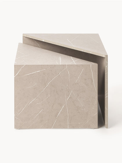 Westwing Set De Mesas De Centro En Look Mármol Vilma 2 uds