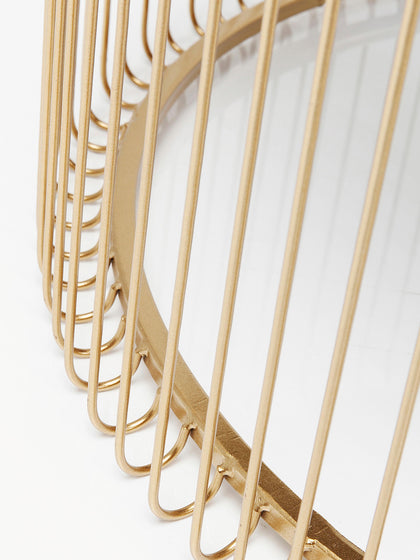 Westwing Set De Mesas De Centro Wire 2 uds. Tablero De Vidrio