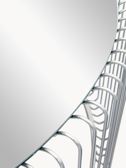 Westwing Set De Mesas De Centro Wire 2 uds. Tablero De Vidrio