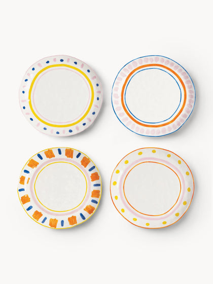 Westwing Set de platos postre de porcelana Boavista 4 uds