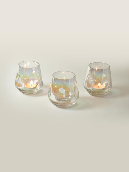 Westwing Set De Portavelas Artesanales Rainbow 3 uds