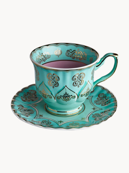 Westwing Set De Tazas De Té Con Platitos Grandma 4 uds