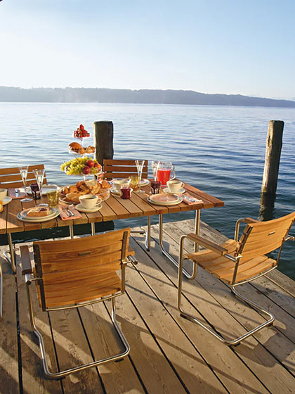 Westwing Silla Artesanal De Madera De Teca Para Exterior Prato