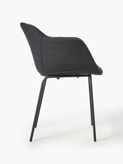 Westwing Silla Con Asiento Estrecho Y Reposabrazos Fiji