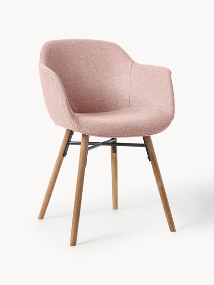 Westwing Silla con asiento estrecho y reposabrazos Fiji