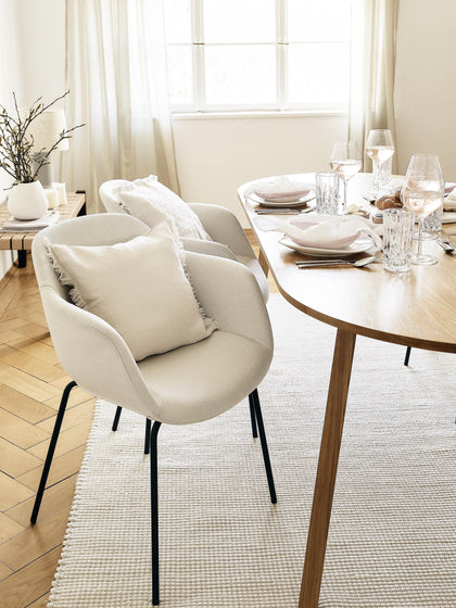 Westwing Silla Con Asiento Estrecho Y Reposabrazos Fiji