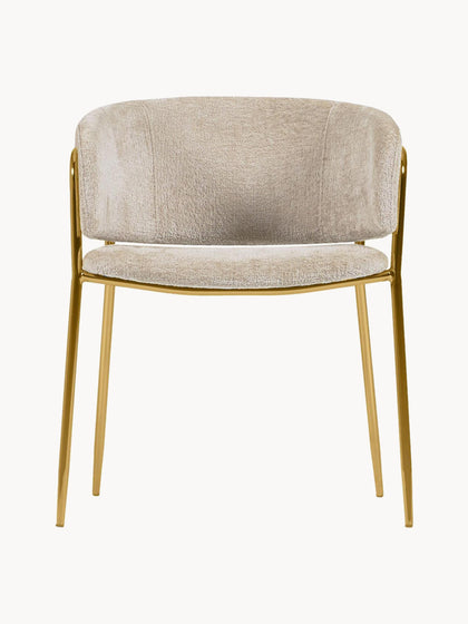 Westwing Silla Con Reposabrazos De Chenilla Runnie 2 uds