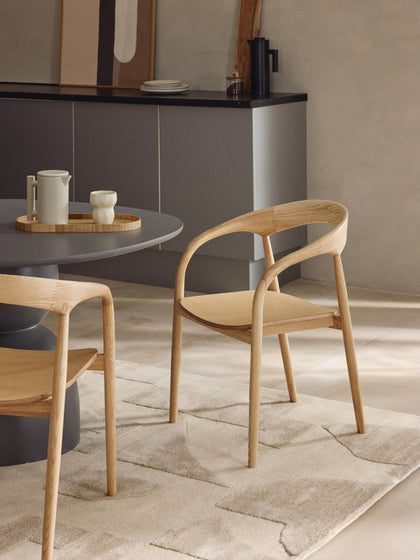 Westwing Silla Con Reposabrazos De Madera De Fresno Camille