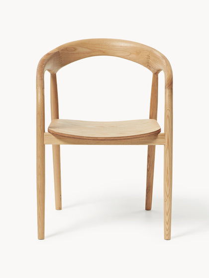 Westwing Silla Con Reposabrazos De Madera De Fresno Camille