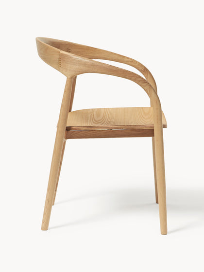 Westwing Silla Con Reposabrazos De Madera De Fresno Camille