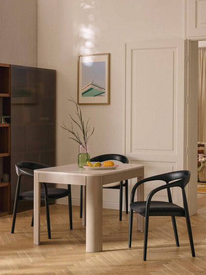 Westwing Silla Con Reposabrazos De Madera De Fresno Y Asiento Tapizado Camille