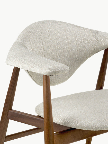 Westwing Silla Con Reposabrazos De Madera De Nogal Masculo