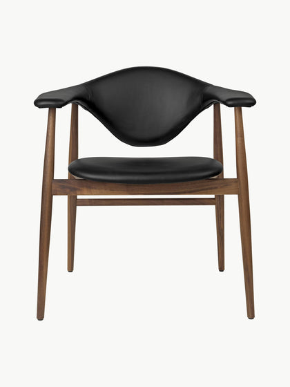 Westwing Silla Con Reposabrazos De Madera De Nogal Masculo