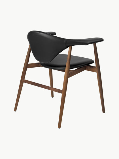 Westwing Silla Con Reposabrazos De Madera De Nogal Masculo