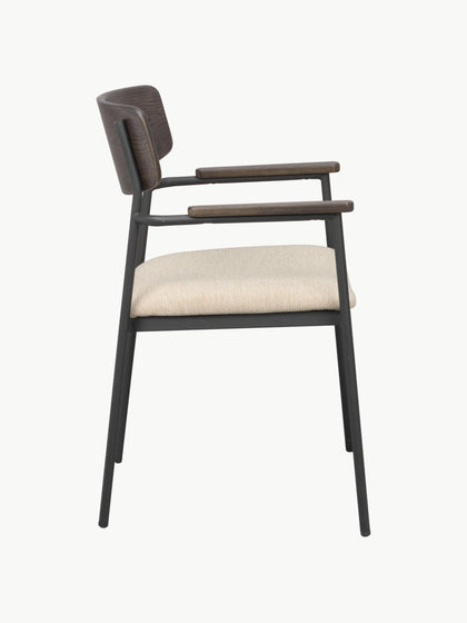 Westwing Silla Con Reposabrazos De Madera De Roble Maymont 2 Uds