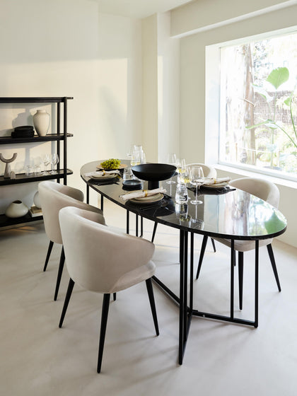 Westwing Silla Con Reposabrazos De Terciopelo Celia Estilo Moderno