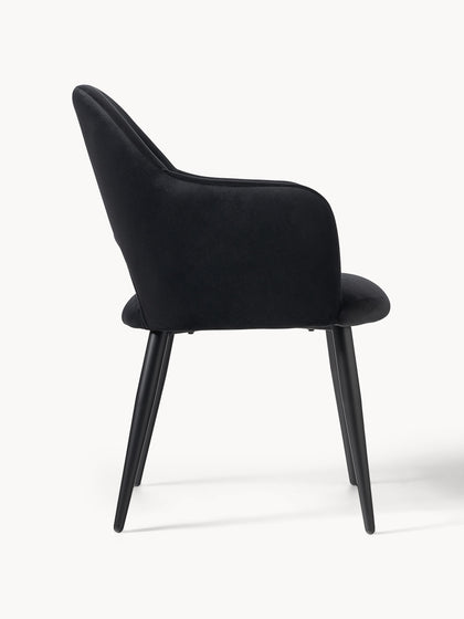 Westwing Silla Con Reposabrazos De Terciopelo Rachel