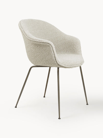 Westwing Silla Con Reposabrazos En Tejido Bouclé Bat