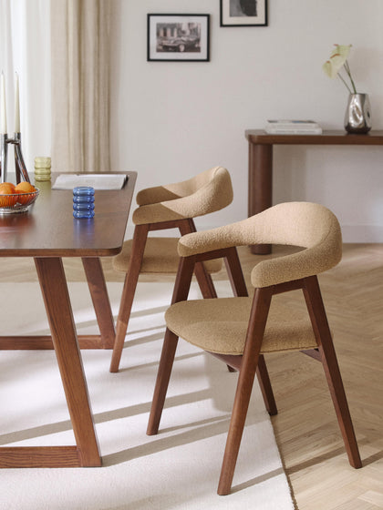 Westwing Silla Con Reposabrazos Tapizada En Tejido Bouclé Nik