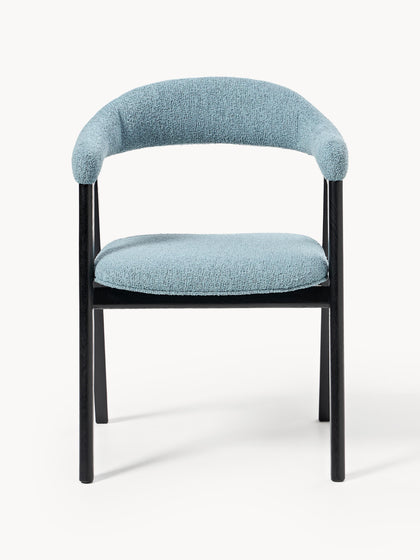 Westwing Silla Con Reposabrazos Tapizada En Tejido Bouclé Nik