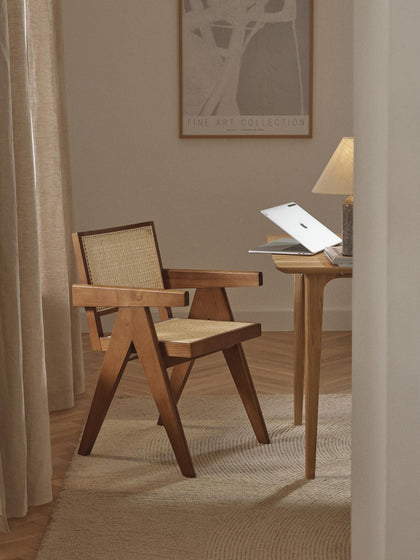 Westwing Silla Con Repozabrazos De Tejido Vienés Sissi