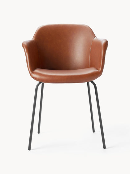 Westwing Silla De Cuero Sintético Con Reposabrazos Fiji