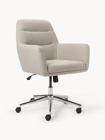 Westwing Silla de escritorio con reposabrazos Benson altura regulable