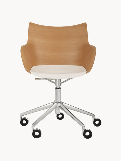 Westwing Silla De Escritorio Con Reposabrazos Q/WOOD Altura Regulable