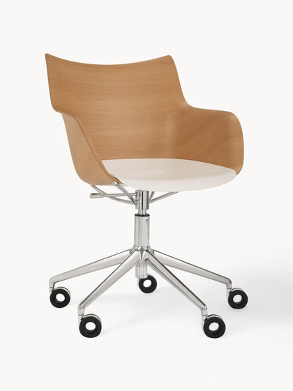 Westwing Silla De Escritorio Con Reposabrazos Q/WOOD Altura Regulable