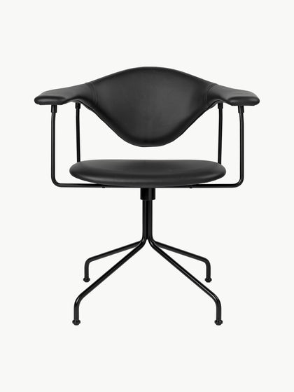 Westwing Silla de escritorio de cuero giratoria Masculo