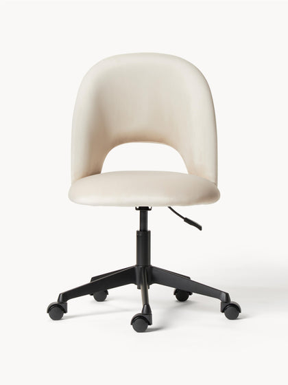 Westwing Silla De Escritorio De Terciopelo Rachel Altura Regulable