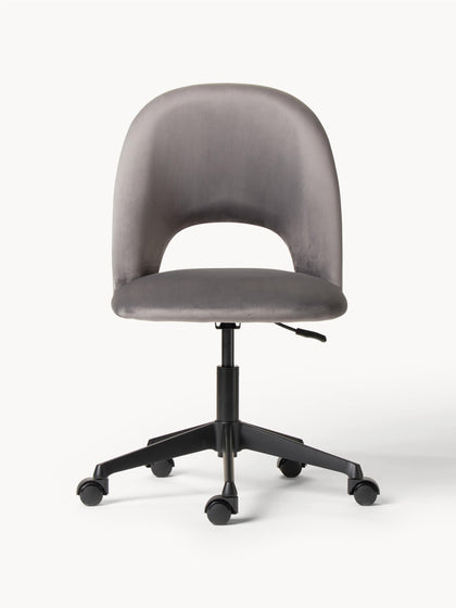 Westwing Silla De Escritorio De Terciopelo Rachel Altura Regulable