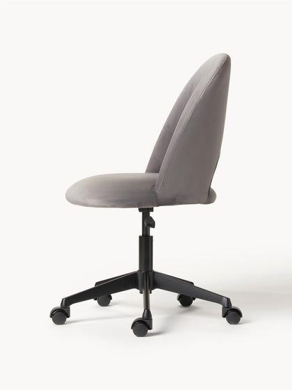 Westwing Silla De Escritorio De Terciopelo Rachel Altura Regulable
