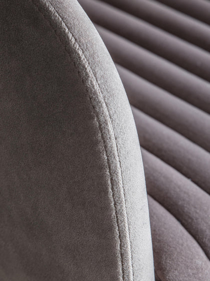 Westwing Silla De Escritorio De Terciopelo Regulable En Altura Murray