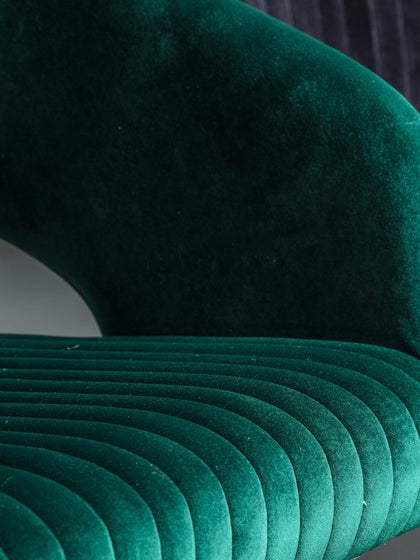 Westwing Silla De Escritorio De Terciopelo Regulable En Altura Murray